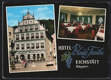 Eichstätt /Bay., Hotel Blaue Traube H. Haberle, Marktplatz 18, Ansichtskarte 