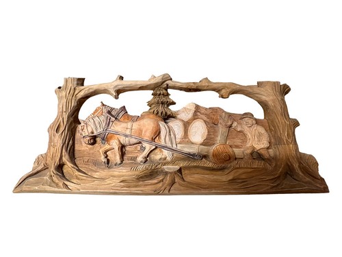 Handgeschnitztes holzrelief - handgeschnitztes,