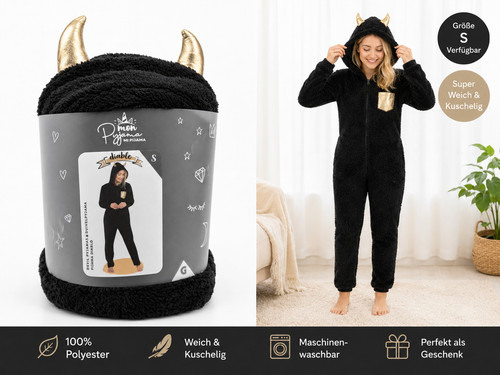 Damen leopard pyjama onesie - pyjama,