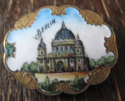 Souvenir jugendstil brosche - souvenir,