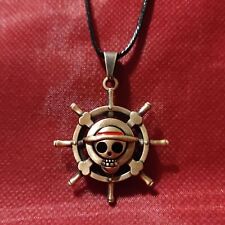 Halskette Steuerrad Strohhut Piraten Jolly Roger Luffy Ruffy Mugiwara One Piece