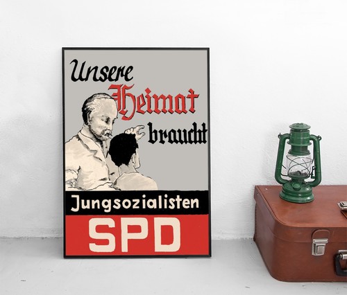 Poster spd unsere heimat - spd,
