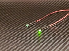 1 Stück LED 1,8 mm GRÜN 4,8 - 12 Volt fertig verlötet Beleuchtung Boot Flugzeug