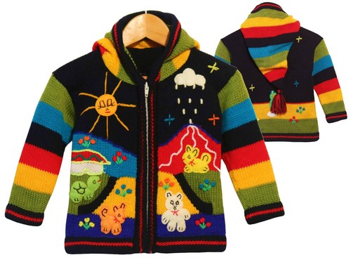 Bunte strickjacke 86 - bunte, gr.80*86