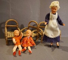 3 x alte Biegepuppe Caco mit 3