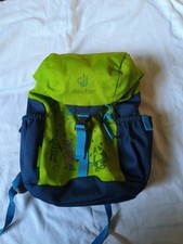 Deuter KinderRucksack für Z.b. Kindergarten m.v. Taschen Grün Blau Guter Zustand