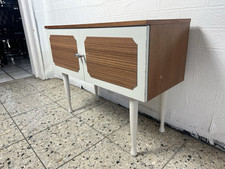 70er Jahre Kommode kleines Sideboard  creme  Palisander Stil  Vintage Garderobe
