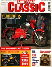 Zeitschrift Motorrad Classic #6 1997 Florett RS BMW R 25/3 Norton Manx Hailwood