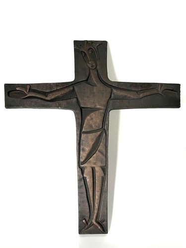 Wandkreuz bronze art deco - wandkreuz,