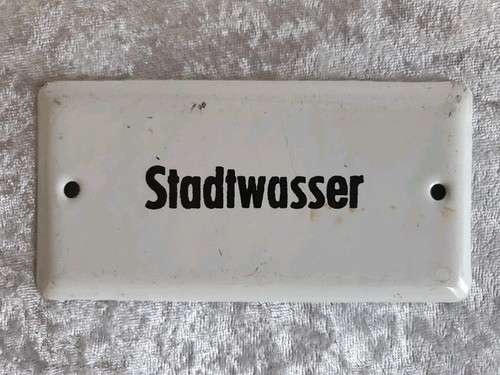 Antikes emailschild - antikes,