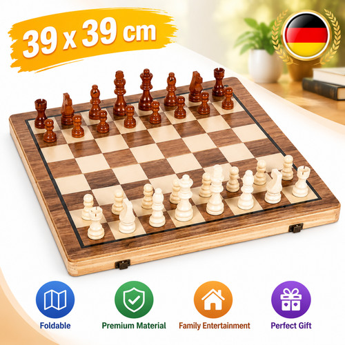 Magnetische holz schach - magnetische,