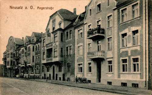 Gruss aus schlesien - ak, neusalz