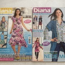 2 Diana Moden  Nr 35 + 36  Nähmode Zeitschrift 