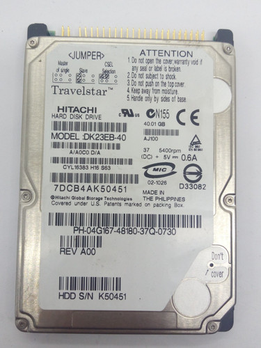 Hitachi dk23eb 01gb - hitachi, *dk23eb-40*