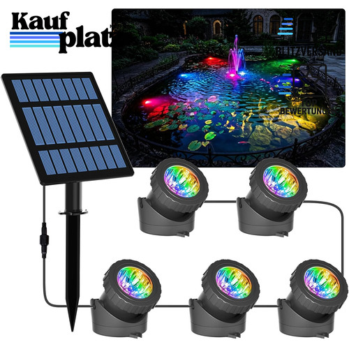 Solar teichbeleuchtung rgb led - teichbeleuchtung,