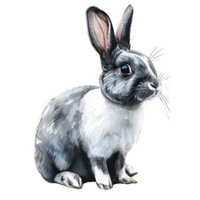 2x Sticker Rabbit Car Sticker