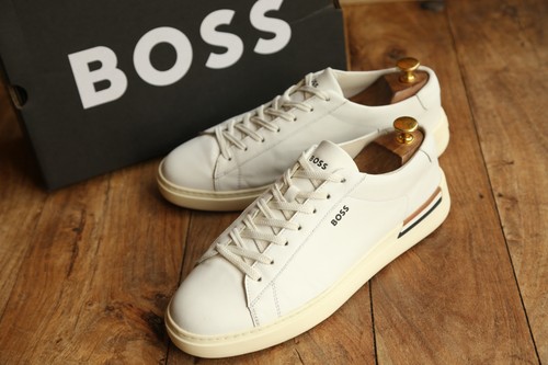 Hugo boss weiß - weiß, leder