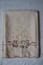 alte Weihnachtsdecke Mitteldecke 57 x 57 cm Vintage Deko