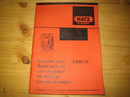 Hatz dieselmotor typ 950 - hatz, e