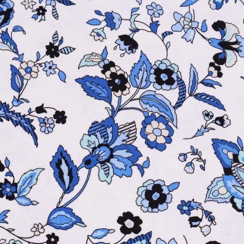Stoff viskose jersey blumen - jersey,