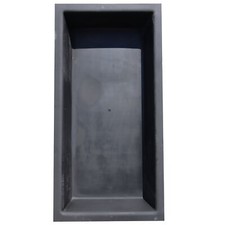 GFK Rechteckbecken (Schwarz)