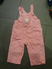 Cord Latzhose Rosa Katze 68