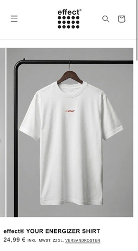 Effect energy shirt - /, weiß