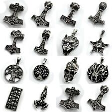 Thors Hammer Thorhammer Anhänger Edelstahl Kette Königskette Mjölnir Wikinger