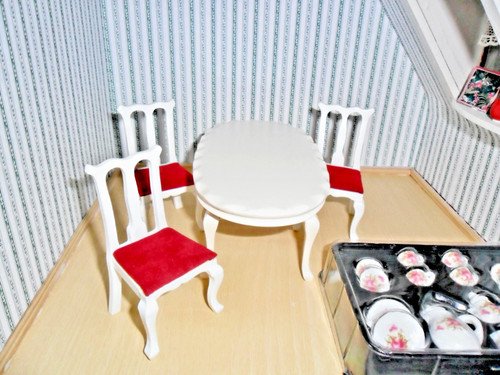 Puppenhaus zubehör esstisch - puppenhaus,