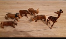 Geschnitzte Holz Tierfiguren