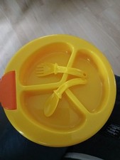  Baby Warmhalteteller Set Besteckset  Teller Kinder Babyteller