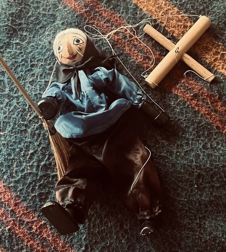 Alte marionette hexe mit - marionette,