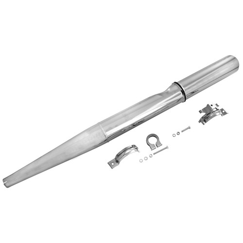 Auspufftopf chrom ø28mm für - auspufftopf,