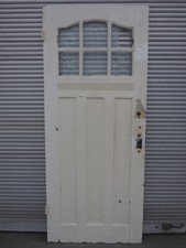 Zimmertür Jugendstil Lichtausschnitt Glas Sprossen DIN. links / H219 B92,5 S3,5