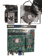 PC Konvolut Motherboard Grafikkarte RAM 2x8GB Kühler Lüfter interner DVD Writer