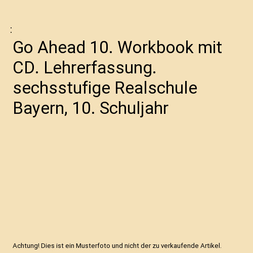 Ahead workbook mit cd - ahead,