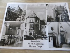 AK Rheinsberg Ferienheim VEB Kombinat Schwarze Pumpe gelaufen Tagesstempel DDR