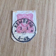 Briefmarken-Stempel , KEMBERG , 1.1. 1890???