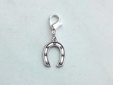 Charms Anhänger *HUFEISEN Charm Glück Glücksbringer Pferd für Bettearmband Kette