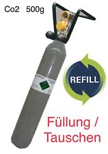 1x Füllung Tauschen Refill Co2 Tausch Flasche Kohlensäure Sprudel 500g Aquarium