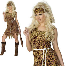 Höhlenfrau Leopardenmuster