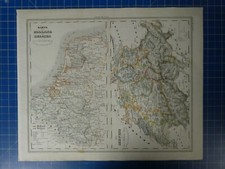 Landkarte Holland und Belgien