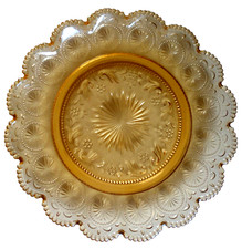 1 Pressglas Teller Schale -