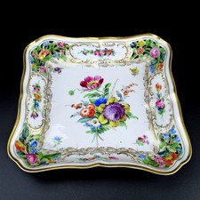 Potschappel Schale Sächsische Porzellanmanufaktur Dresden Carl Thieme Blumen