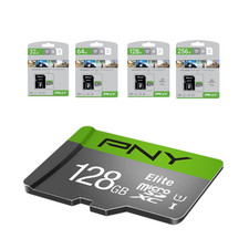 Micro SD Speicherkarte PNY Elite 32GB 64GB 128GB 256GB Handy Video Kamera Gaming