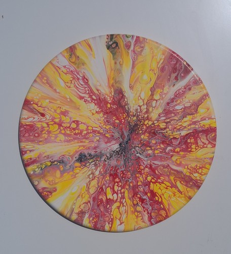 Handarbeit gemälde fluid art - gemälde,