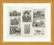 Dantes Hölle Gretchen Delacroix Brockhaus Bilder Atlas Plastiken und Malerei 28