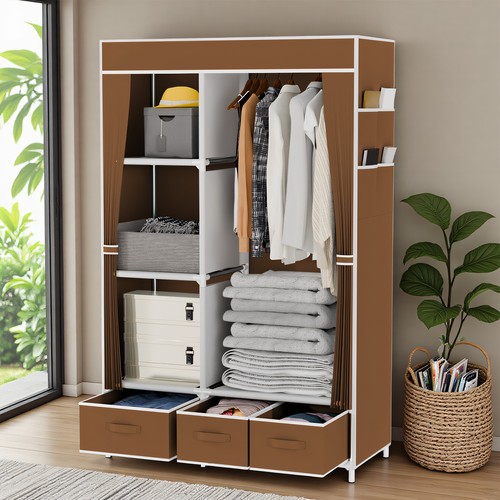 Stoffschrank faltschrank mit - stoffschrank,,