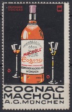 Reklamemarke Cognac Macholl München [sz0981]