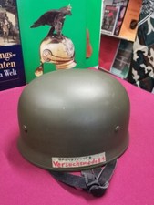 STAHLHELM Bundesgrenzschutz oliv VERSUCHSMODELL 1 Glattanstrich & Innnenfutter 